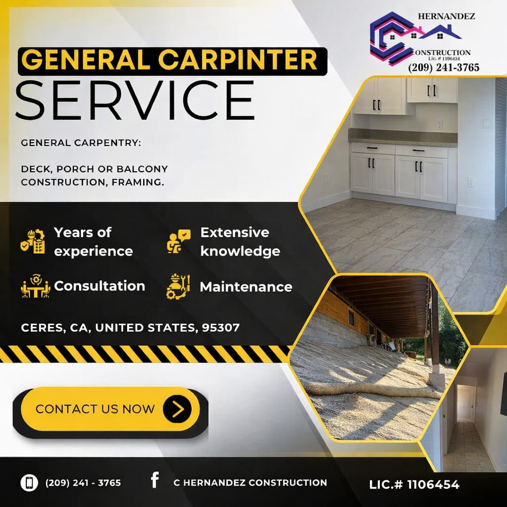 C Hernandez Construction flyer